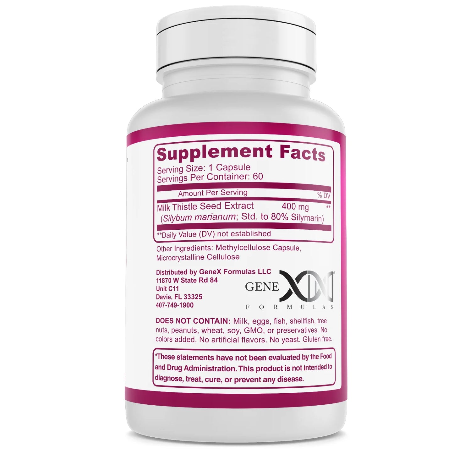 Genex Milk Thistle 400mg (60 Capsules)
