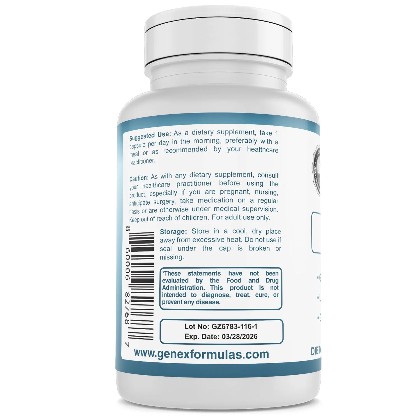 Genex Zinc (60 Capsules)