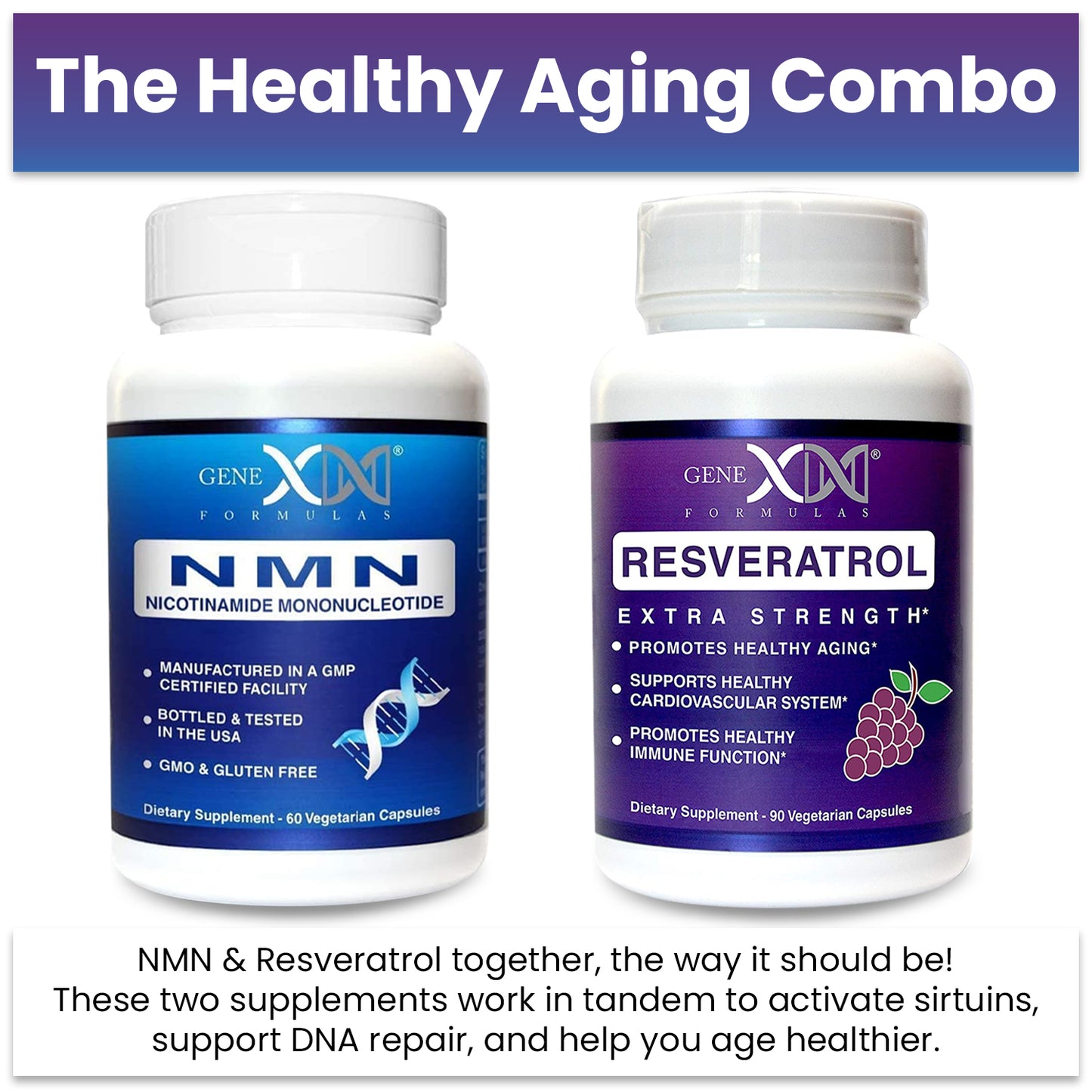 NMN and Resveratrol Dynamic Duo