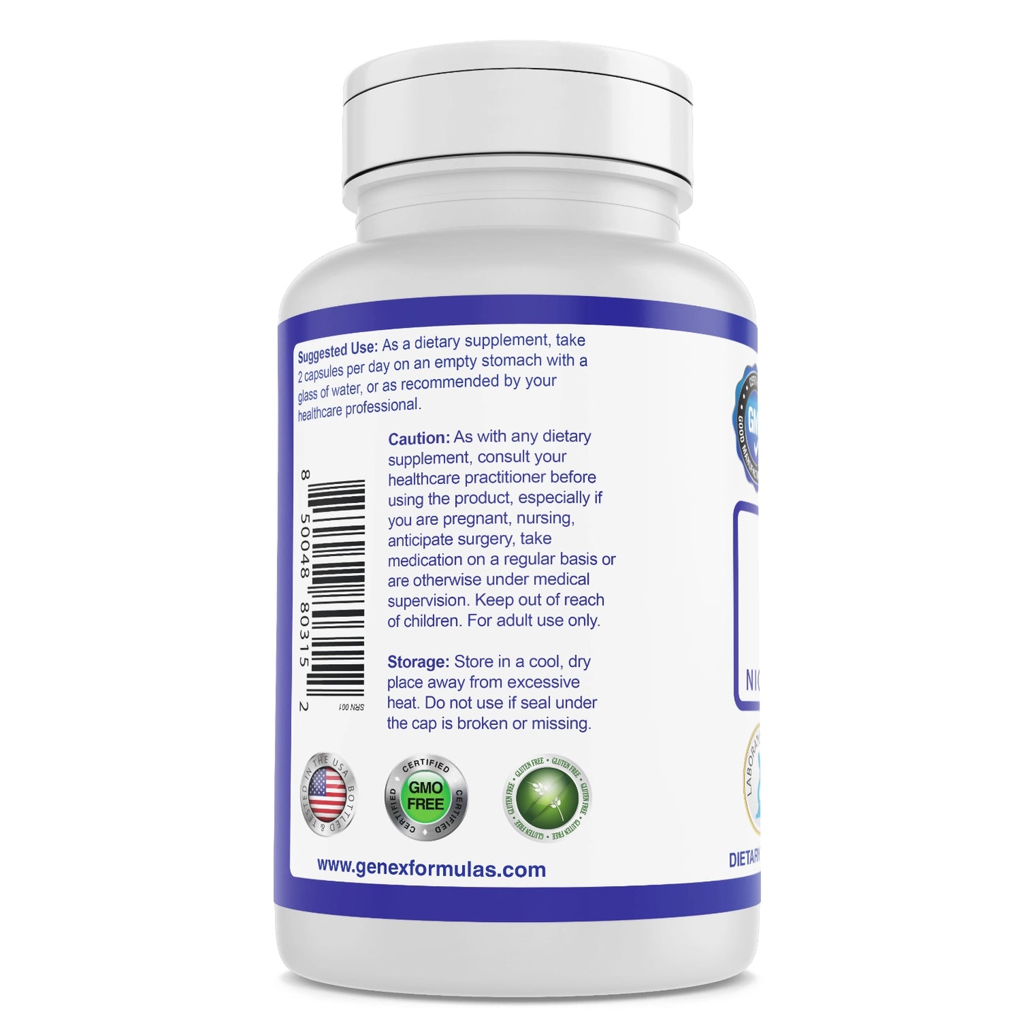 NR Nicotinamide Riboside 500mg per/serving | 120 Capsules