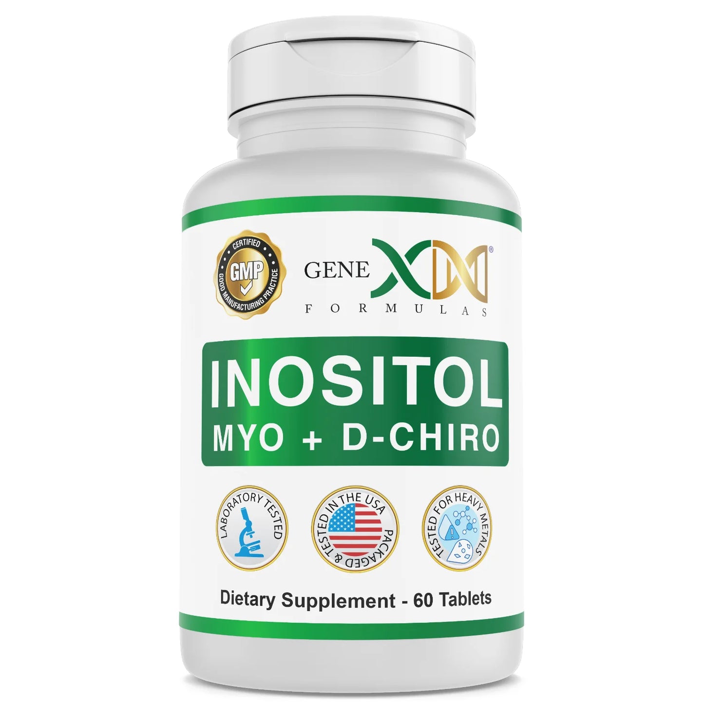 Myo-Inositol 2000mg | D-Chiro Inositol 50mg | 60 Capsules | 30 Servings
