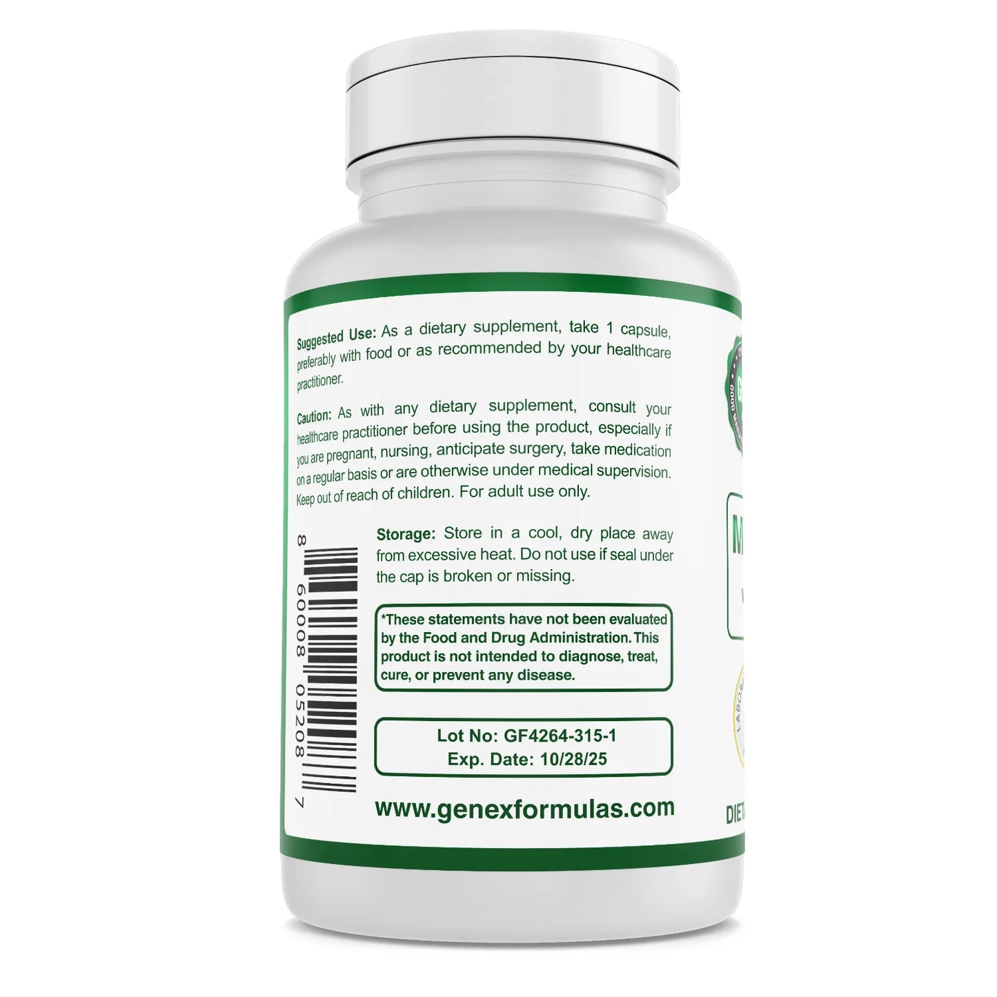 Genex Methyl Folate with Quatrefolic® 1360 mcg DFE (60 Capsules)