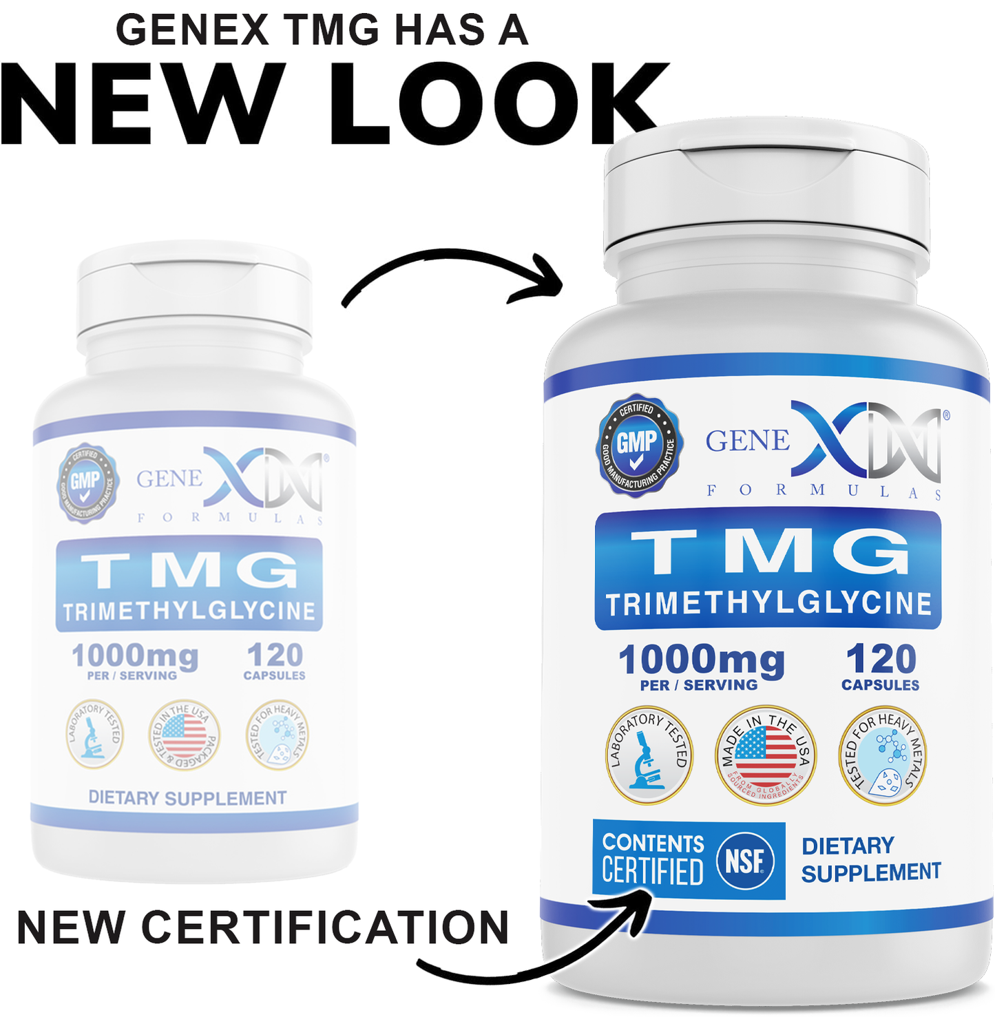 Genex TMG Trimethylglycine 1000mg (30-Day Supply)