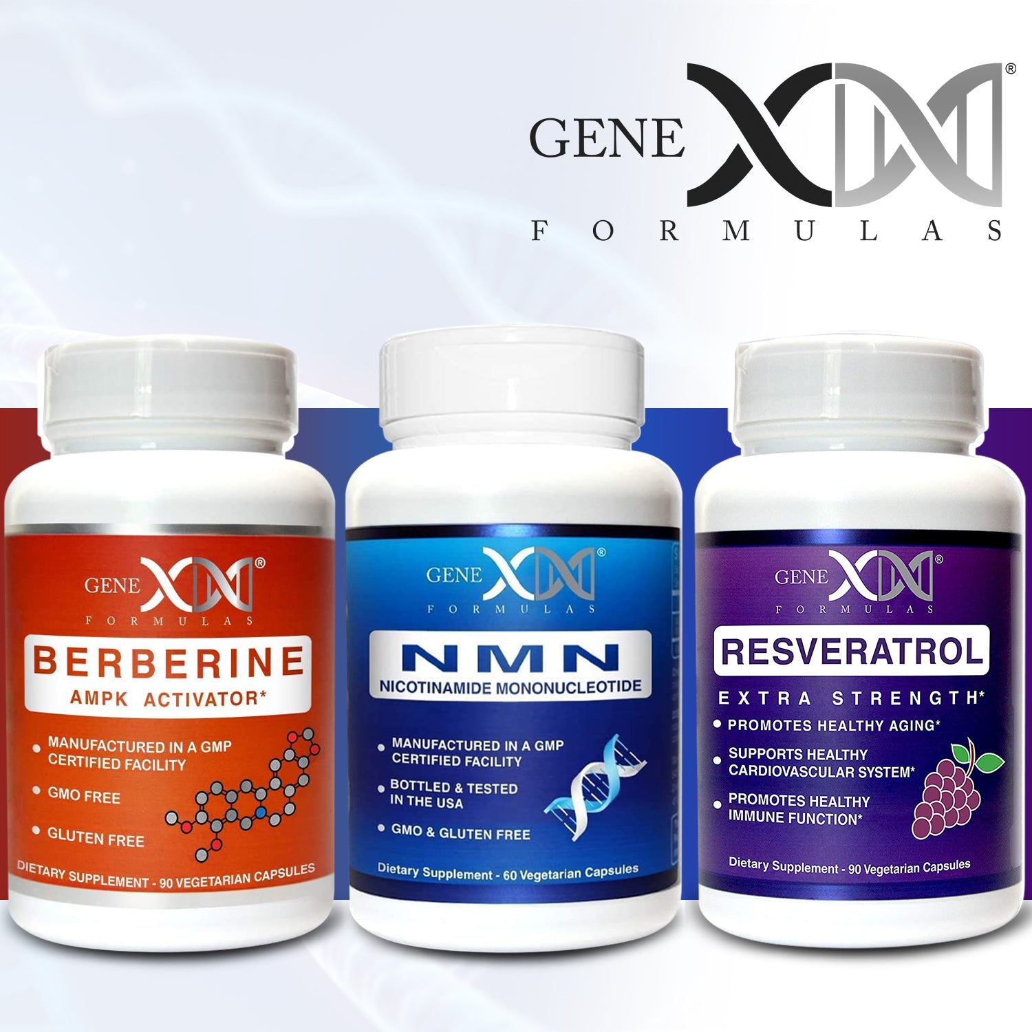 NMN, Resveratrol & Berberine Power Pack Genex Formulas LLC