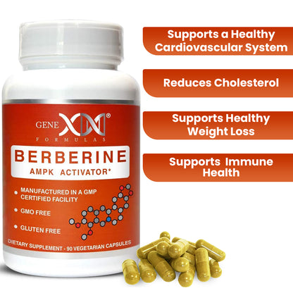 Genex Berberine HCl 500mg (90 Capsules)