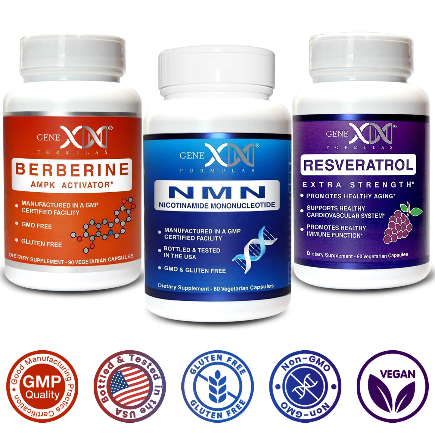 NMN, Resveratrol & Berberine Power Pack