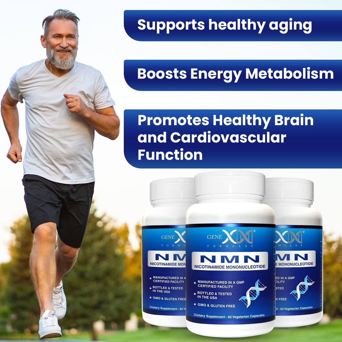 Genex 250mg NMNs Nicotinamide Mononucleotide (3 Pack)