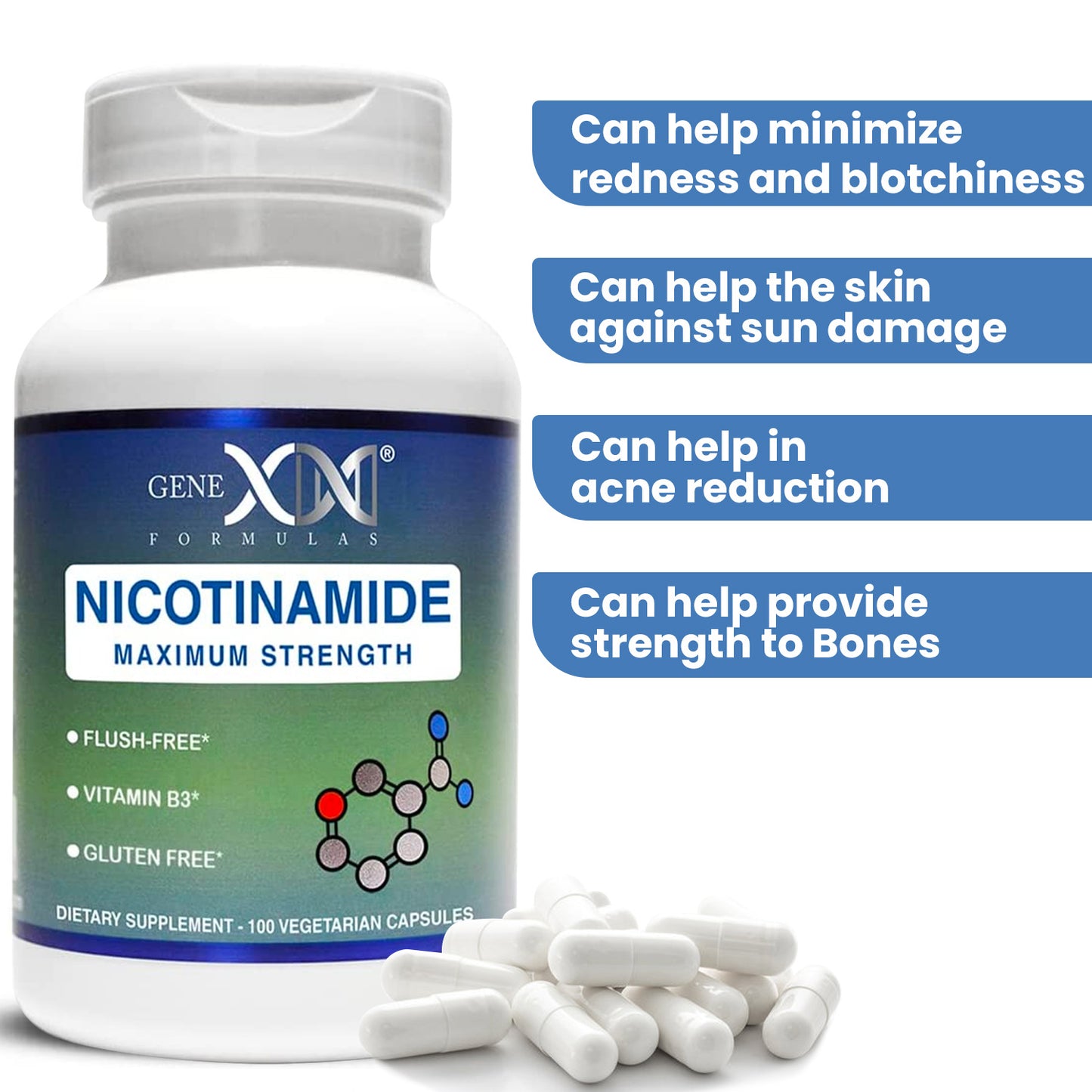 Nicotinamide 500mg (100 Capsules)