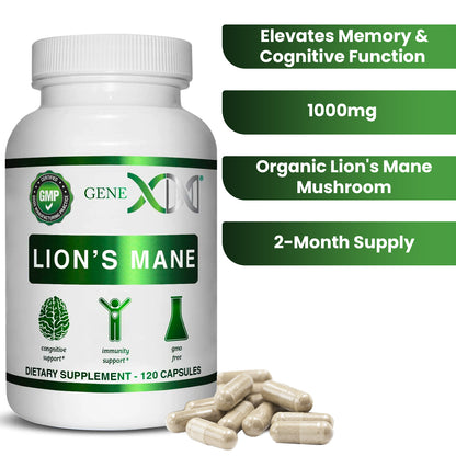 Genex Lion's Mane 1000mg (120 Capsules)