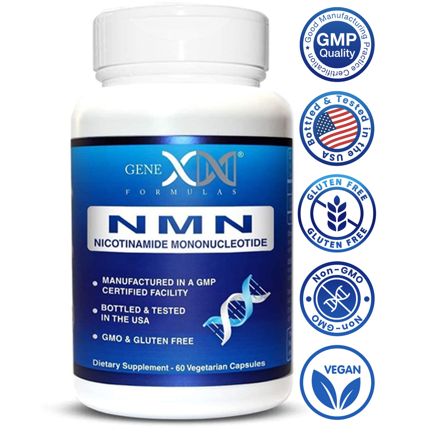 Genex 250mg NMNs Nicotinamide Mononucleotide (60 Capsules)