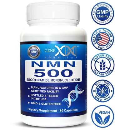 NMN Nicotinamide Mononucleotide Supplement 500mg (60 Capsules)