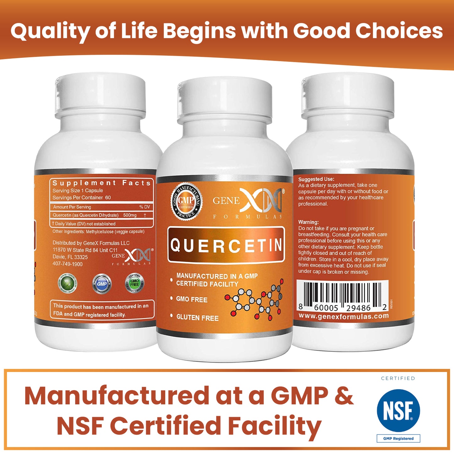 Genex Quercetin 500mg (60 capsules)