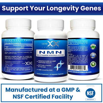 Genex 250mg NMNs Nicotinamide Mononucleotide (3 Pack)