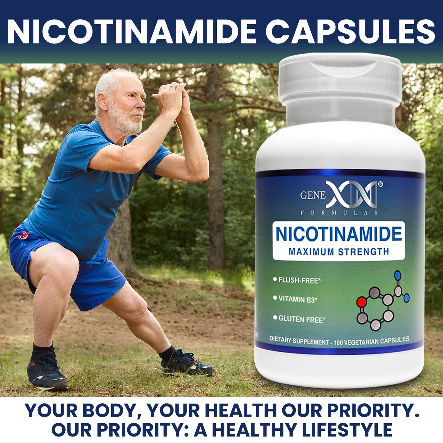 Nicotinamide 500mg (100 Capsules)