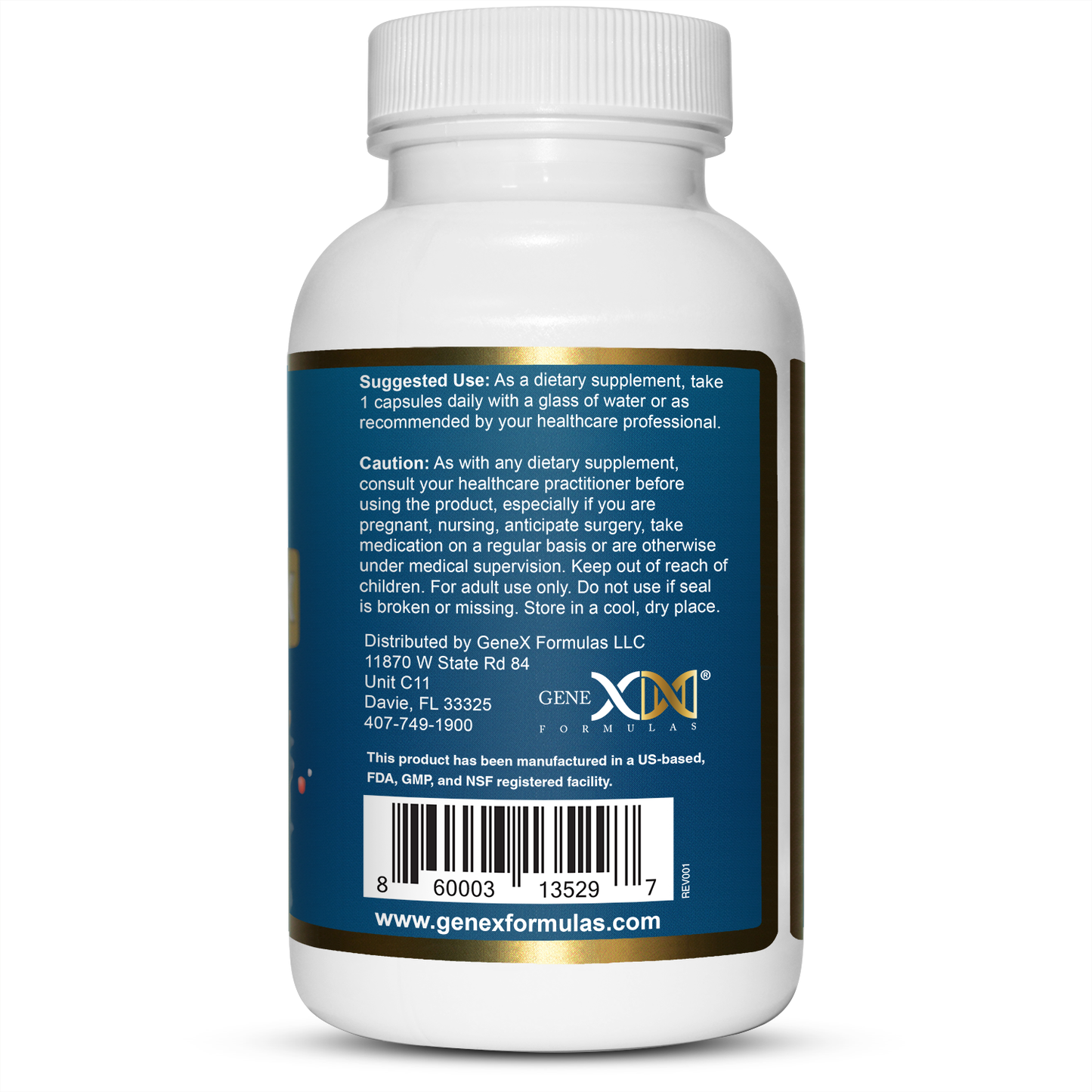 Genex Vitamin B-Complex Proprietary Organic Blend (60 Capsules)